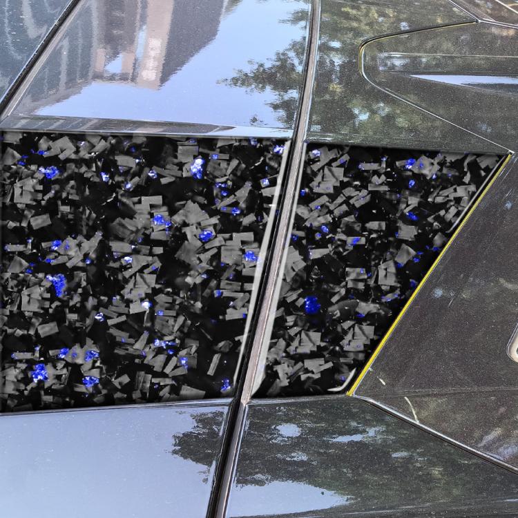 4pcs/Set Forged Gold Foil Carbon Fiber Car Roof Camera Sides Decorative Sticker for Chevrolet Corvette C8 2020-, Left and Right Driver(Blue) - Car Interior Mouldings by buy2fix | Online Shopping UK | buy2fix