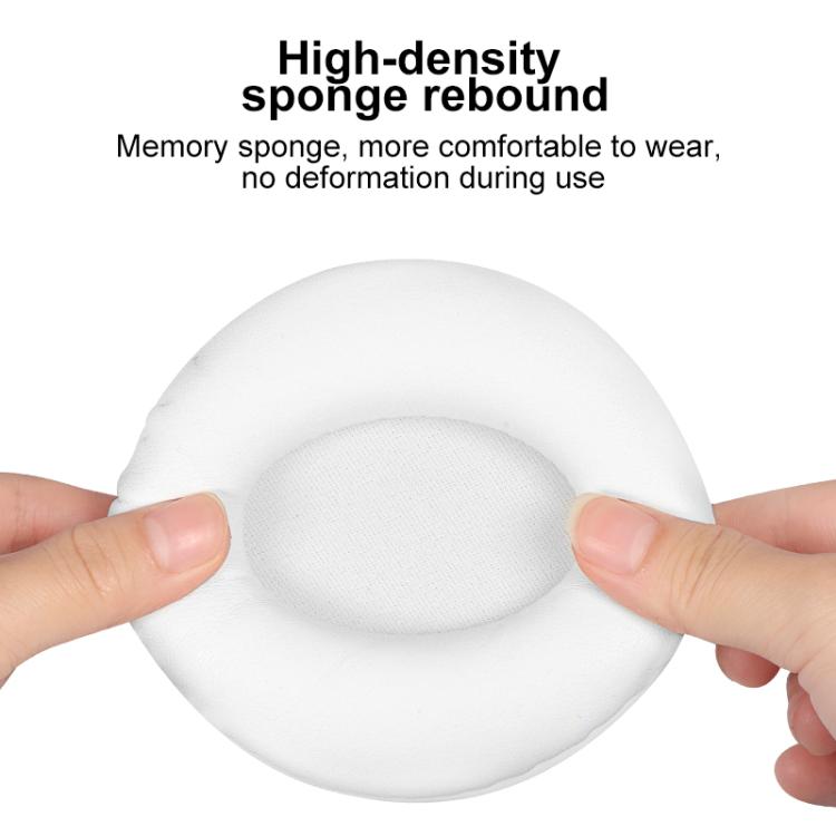 2pcs Protein Leather Earpads For Brookstone Yowu Selkirk Model Z 3G Cat Ear Headphone(White) - Earmuff & Pad by buy2fix | Online Shopping UK | buy2fix