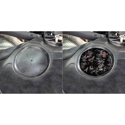 Forged Gold Foil Carbon Fiber Car Engine Compartment Side Decorative Sticker for Chevrolet Corvette C8 2020-, Left and Right Driver(Red) - Car Interior Mouldings by buy2fix | Online Shopping UK | buy2fix