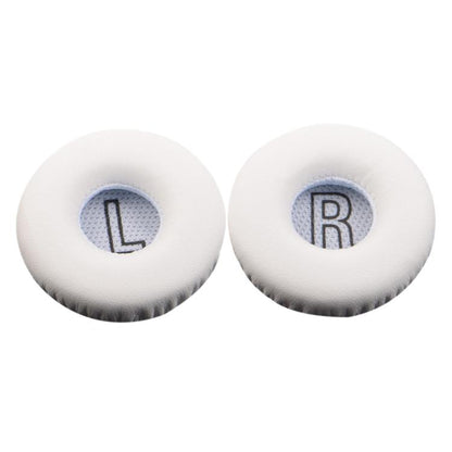 For Meizu HD50 1 Pair Protein Leather Snap-on Type Earphone Covers(White) - Earmuff & Pad by buy2fix | Online Shopping UK | buy2fix