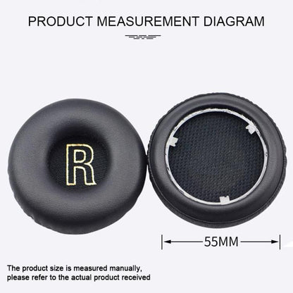 For Meizu HD50 1 Pair Protein Leather Snap-on Type Earphone Covers(White) - Earmuff & Pad by buy2fix | Online Shopping UK | buy2fix