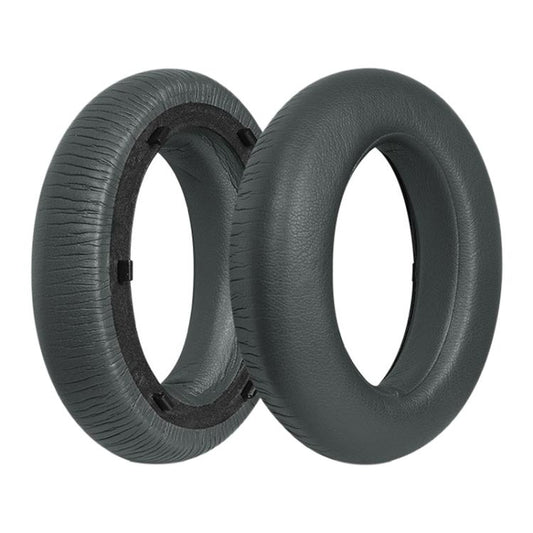 For Meizu HD60 2pcs Protein Leather Snap-on Type Earphone Covers(Titanium Gray) - Earmuff & Pad by buy2fix | Online Shopping UK | buy2fix