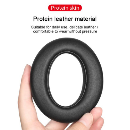 For Meizu HD60 2pcs Protein Leather Snap-on Type Earphone Covers(Titanium Gray) - Earmuff & Pad by buy2fix | Online Shopping UK | buy2fix