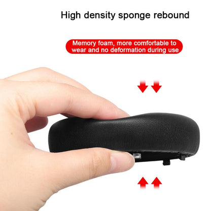 For Meizu HD60 2pcs Protein Leather Snap-on Type Earphone Covers(Titanium Gray) - Earmuff & Pad by buy2fix | Online Shopping UK | buy2fix