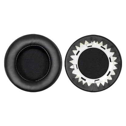 For Motorola Moto Pulse Escape 2pcs Protein Leather Snap-on Type Earphone Covers(Black) - Earmuff & Pad by buy2fix | Online Shopping UK | buy2fix