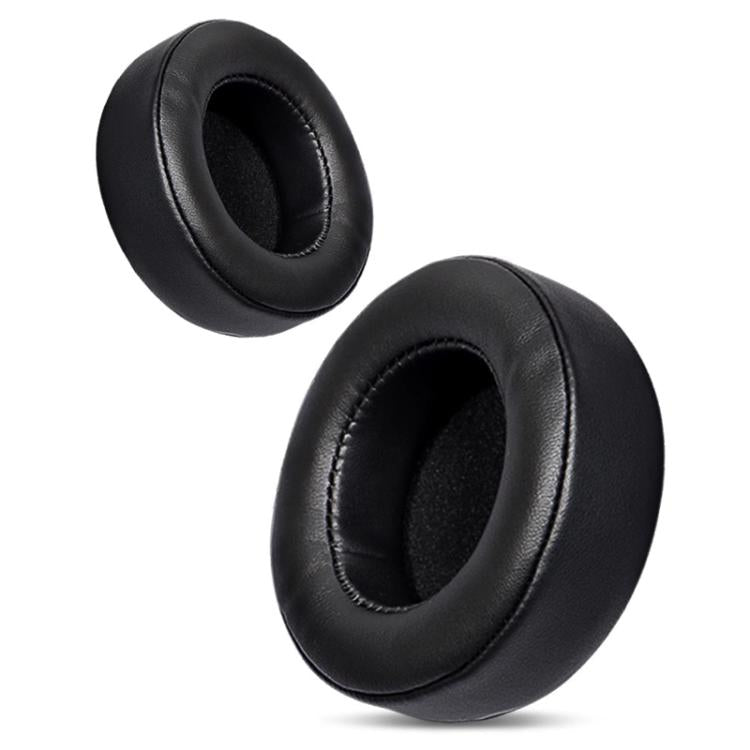 For Motorola Moto Pulse Escape 2pcs Protein Leather Snap-on Type Earphone Covers(Black) - Earmuff & Pad by buy2fix | Online Shopping UK | buy2fix