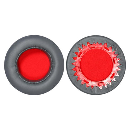 For Motorola Moto Pulse Escape 2pcs Protein Leather Snap-on Type Earphone Covers(Titanium Gray) - Earmuff & Pad by buy2fix | Online Shopping UK | buy2fix