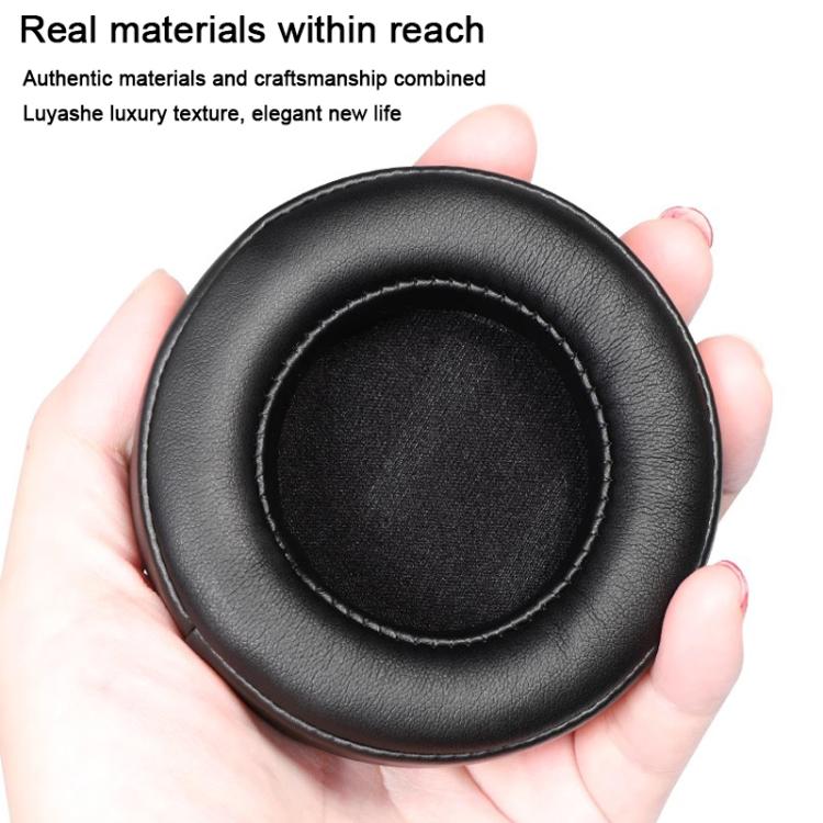 For Motorola Moto Pulse Escape 2pcs Protein Leather Snap-on Type Earphone Covers(Titanium Gray) - Earmuff & Pad by buy2fix | Online Shopping UK | buy2fix