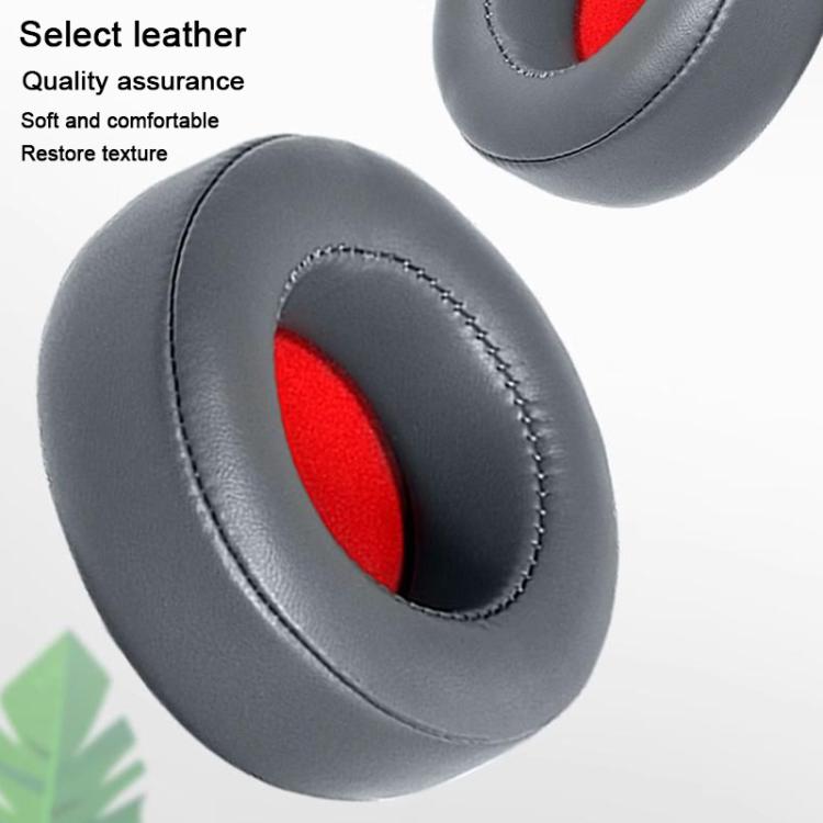 For Motorola Moto Pulse Escape 2pcs Protein Leather Snap-on Type Earphone Covers(Light gray) - Earmuff & Pad by buy2fix | Online Shopping UK | buy2fix