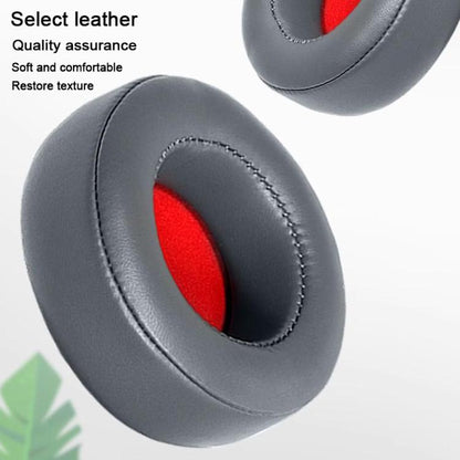 For Motorola Moto Pulse Escape 2pcs Protein Leather Snap-on Type Earphone Covers(Light gray) - Earmuff & Pad by buy2fix | Online Shopping UK | buy2fix