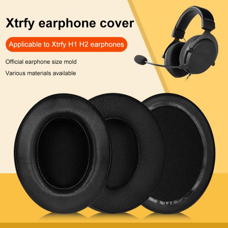 2pcs Insert Earpads For Xtrfy H1 / H2, Material:Net Fabric(Black) - Earmuff & Pad by buy2fix | Online Shopping UK | buy2fix
