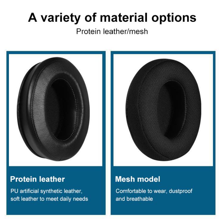 2pcs Insert Earpads For Xtrfy H1 / H2, Material:Protein Leather(Black) - Earmuff & Pad by buy2fix | Online Shopping UK | buy2fix