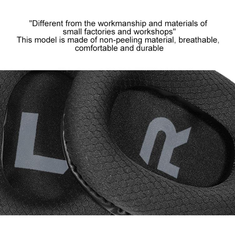 1 Pair Printing Insert Earpads For Somic G936N / G936, Material:Protein Leather(Black) - Earmuff & Pad by buy2fix | Online Shopping UK | buy2fix