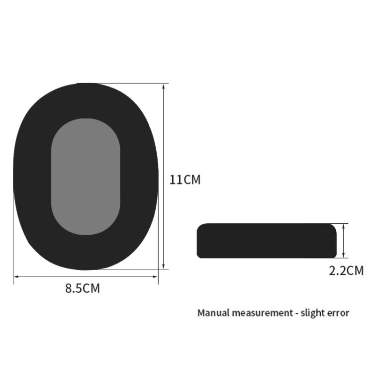 1 Pair Printing Insert Earpads For Somic G936N / G936, Material:Protein Leather(Black) - Earmuff & Pad by buy2fix | Online Shopping UK | buy2fix