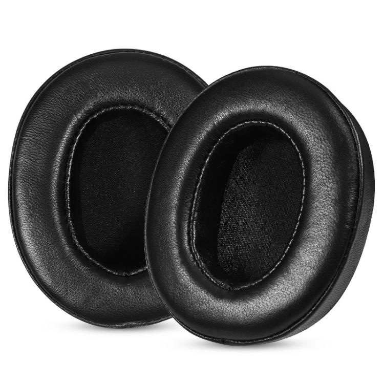 2pcs Snap-on Leather Earpads For Huawei FreeBuds Studio, Material:Lambskin Black - Earmuff & Pad by buy2fix | Online Shopping UK | buy2fix