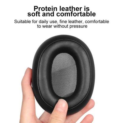 2pcs Snap-on Earpads For Swan AW-85, Material:Protein Leather(Black) - Earmuff & Pad by buy2fix | Online Shopping UK | buy2fix