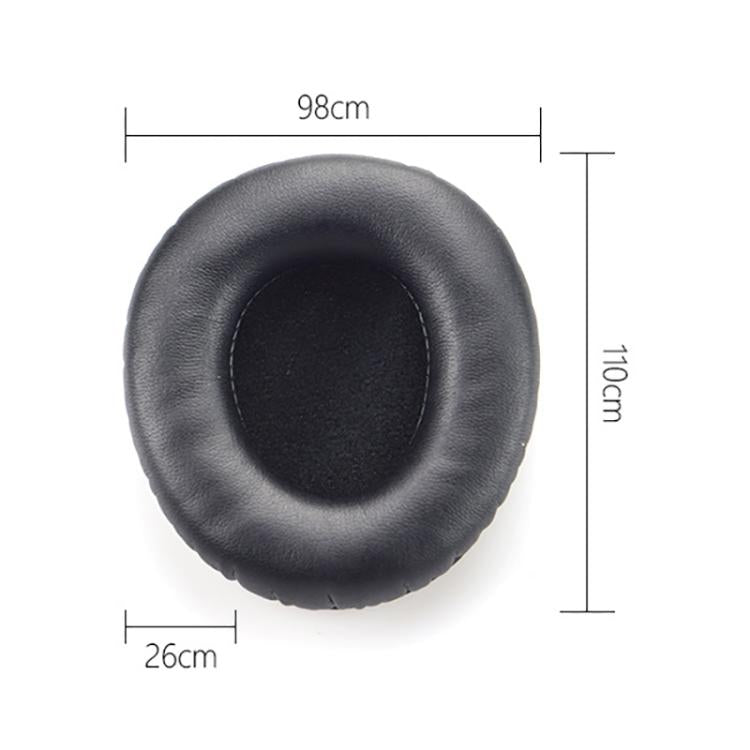 2pcs Protein Leather Earpads For Creative Aurvana Live 1(Black) - Earmuff & Pad by buy2fix | Online Shopping UK | buy2fix