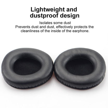 2pcs Protein Leather Earpads For Creative Aurvana Live 1(Black) - Earmuff & Pad by buy2fix | Online Shopping UK | buy2fix