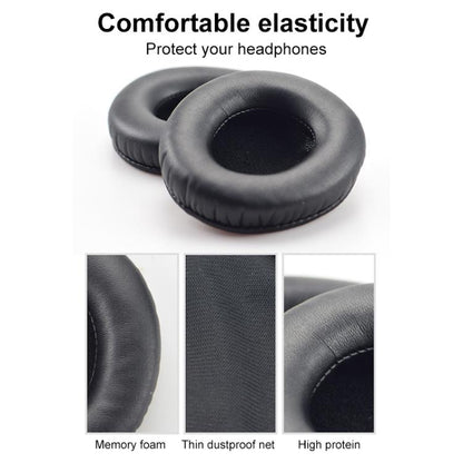 2pcs Protein Leather Earpads For Creative Aurvana Live 1(Black) - Earmuff & Pad by buy2fix | Online Shopping UK | buy2fix