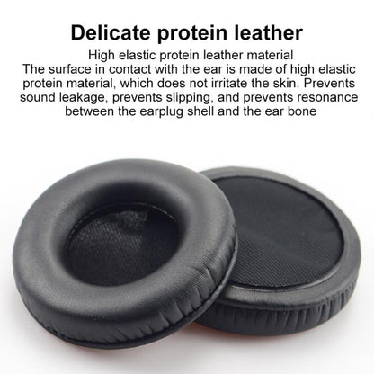 2pcs Protein Leather Earpads For Creative Aurvana Live 2(Black) - Earmuff & Pad by buy2fix | Online Shopping UK | buy2fix