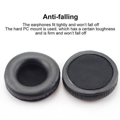 2pcs Protein Leather Earpads For Creative Aurvana Live 2(Black) - Earmuff & Pad by buy2fix | Online Shopping UK | buy2fix