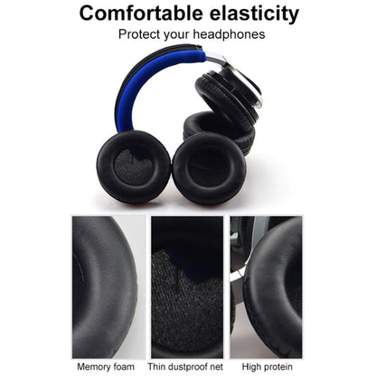 2pcs Protein Leather Earpads For Creative Aurvana Live 2(Black) - Earmuff & Pad by buy2fix | Online Shopping UK | buy2fix