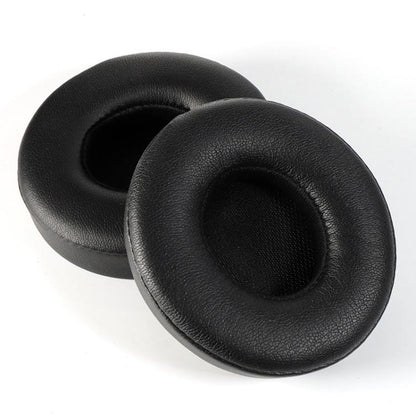 1 Pair Protein Leather Replacement Earpads For Beats Solo3 / Solo2(Black) - Earmuff & Pad by buy2fix | Online Shopping UK | buy2fix
