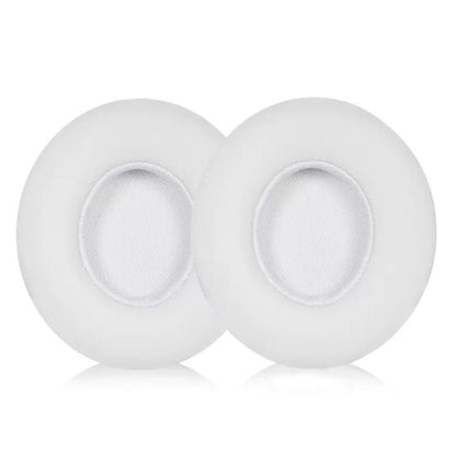 1 Pair Protein Leather Replacement Earpads For Beats Solo3 / Solo2(White) - Earmuff & Pad by buy2fix | Online Shopping UK | buy2fix