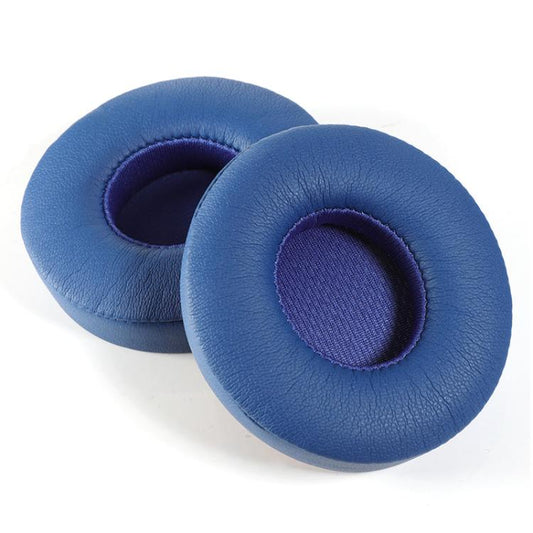 1 Pair Protein Leather Replacement Earpads For Beats Solo3 / Solo2(Blue) - Earmuff & Pad by buy2fix | Online Shopping UK | buy2fix