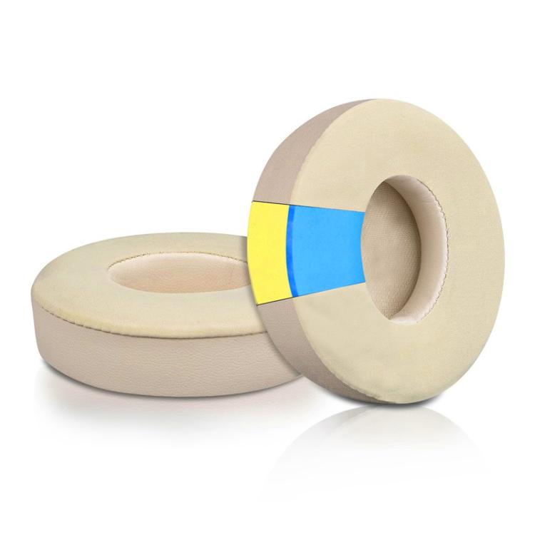 1 Pair Ice Feeling Gel Replacement Earpads For Beats Solo3 / Solo2(Matte Gold) - Earmuff & Pad by buy2fix | Online Shopping UK | buy2fix