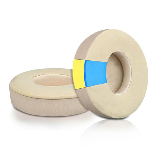 1 Pair Ice Feeling Gel Replacement Earpads For Beats Solo3 / Solo2(Matte Gold) - Earmuff & Pad by buy2fix | Online Shopping UK | buy2fix