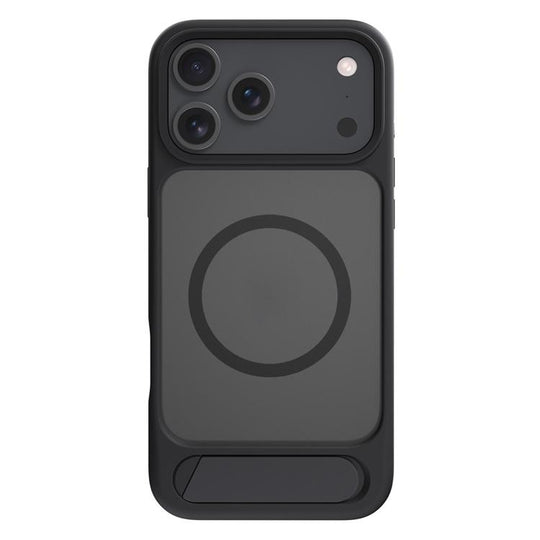 For iPhone 18 Pro Max / 17 Pro Max Kalebol MagSafe Invisible Tilt Holder PC Hybrid TPU Case(Black)
