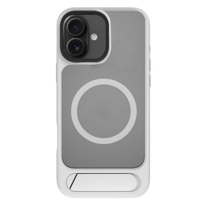 For iPhone 17 Kalebol MagSafe Invisible Tilt Holder PC Hybrid TPU Case(Grey White) - iPhone 17 Cases by Kalebol | Online Shopping UK | buy2fix