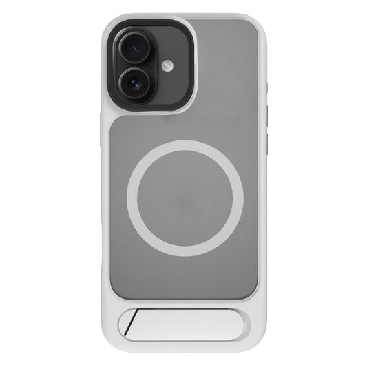 For iPhone 17 Kalebol MagSafe Invisible Tilt Holder PC Hybrid TPU Case(Grey White) - iPhone 17 Cases by Kalebol | Online Shopping UK | buy2fix