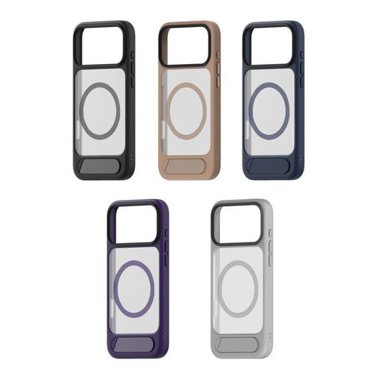 For iPhone Air Kalebol MagSafe Invisible Tilt Holder PC Hybrid TPU Case(Purple) - iPhone Air Cases by Kalebol | Online Shopping UK | buy2fix
