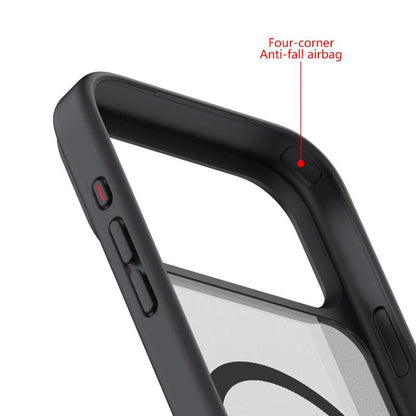 For iPhone Air Kalebol MagSafe Invisible Tilt Holder PC Hybrid TPU Case(Navy Blue) - iPhone Air Cases by Kalebol | Online Shopping UK | buy2fix