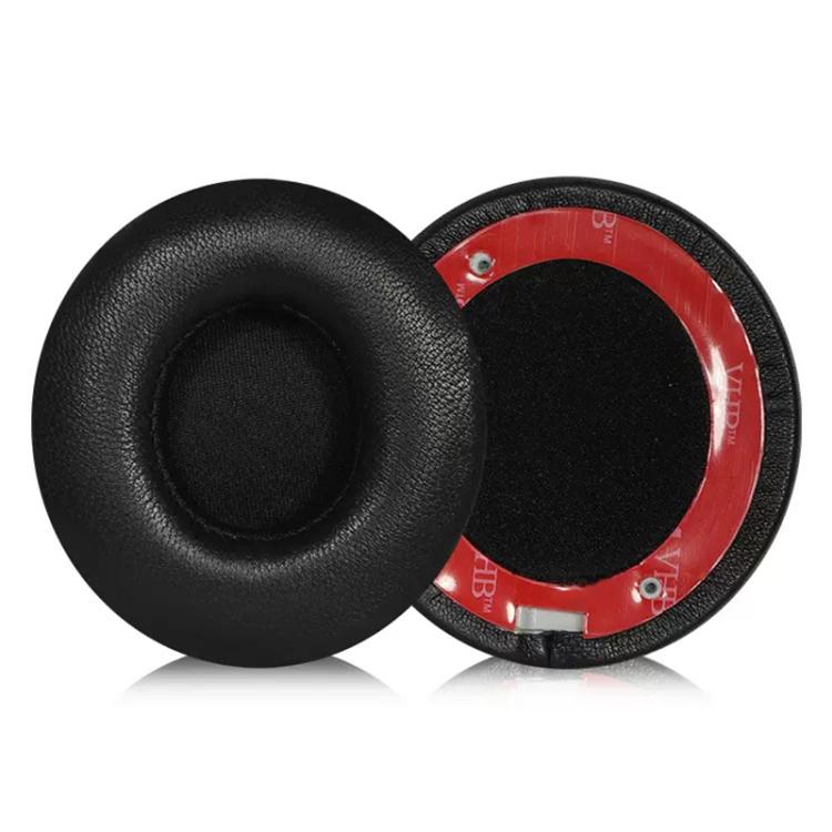 1 Pair Lambskin Replacement Earpads For Beats Solo3 / Solo2 Wireless(Black) - Earmuff & Pad by buy2fix | Online Shopping UK | buy2fix