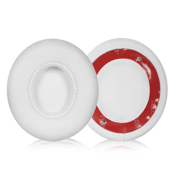 1 Pair Lambskin Replacement Earpads For Beats Solo3 / Solo2 Wireless(White) - Earmuff & Pad by buy2fix | Online Shopping UK | buy2fix
