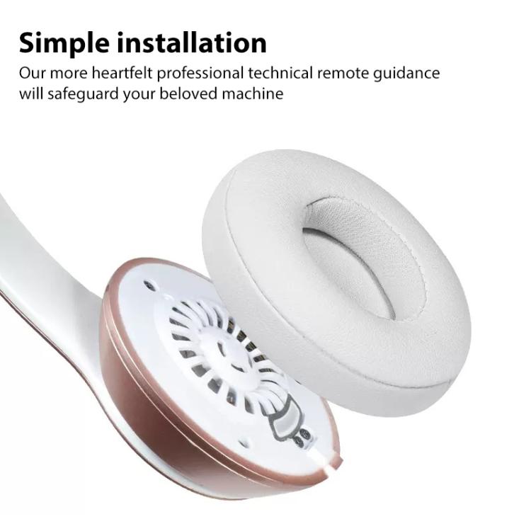 1 Pair Lambskin Replacement Earpads For Beats Solo3 / Solo2 Wireless(Black) - Earmuff & Pad by buy2fix | Online Shopping UK | buy2fix