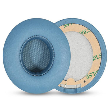 1 Pair Protein Leather Replacement Earpads For Beats Solo4(Cyan) - Earmuff & Pad by buy2fix | Online Shopping UK | buy2fix