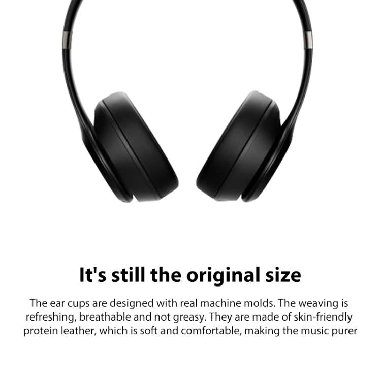 1 Pair Protein Leather Replacement Earpads For Beats Solo4(Light Pink) - Earmuff & Pad by buy2fix | Online Shopping UK | buy2fix