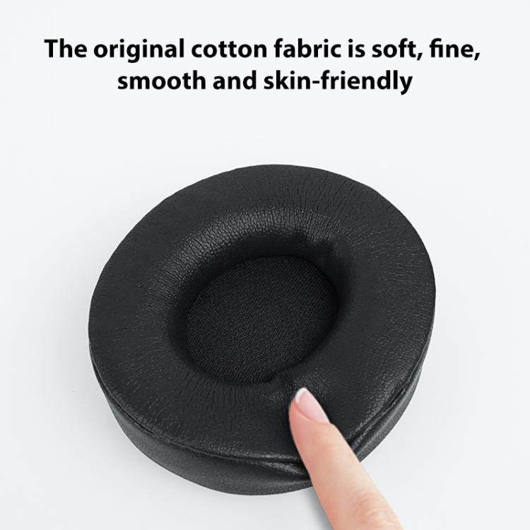 1 Pair Protein Leather Replacement Earpads For Beats Solo Pro(Black) - Earmuff & Pad by buy2fix | Online Shopping UK | buy2fix