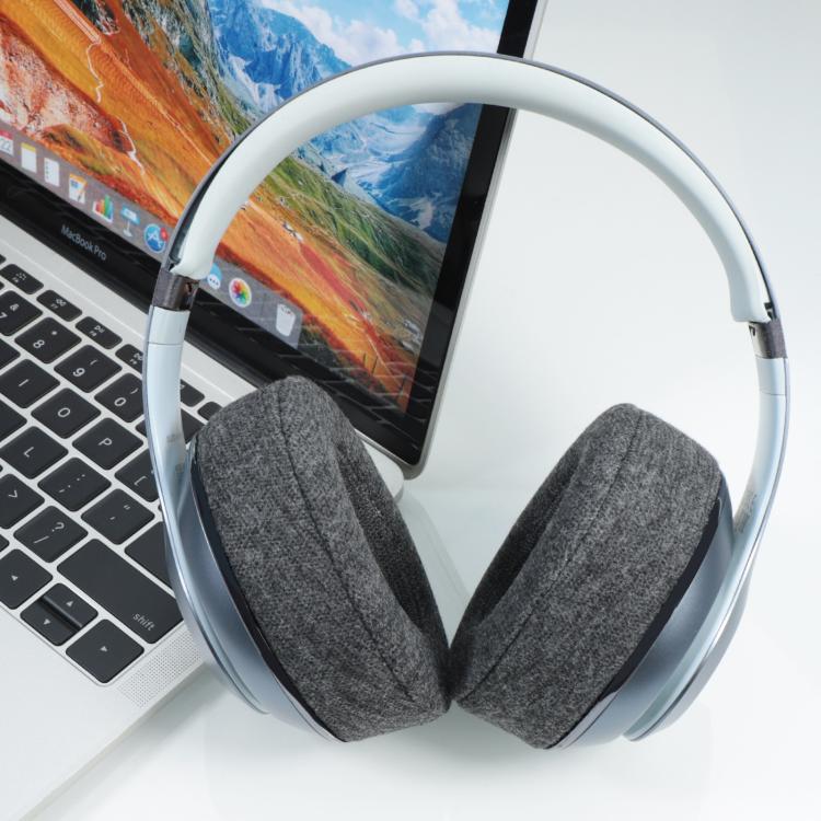 1 Pair Cotton Replacement Earpads For Beats Studio3 / 2(Grey) - Earmuff & Pad by buy2fix | Online Shopping UK | buy2fix