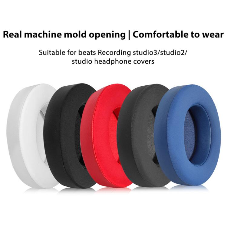 1 Pair Ice Feeling Gel Replacement Earpads For Beats Studio3 / 2(Black) - Earmuff & Pad by buy2fix | Online Shopping UK | buy2fix