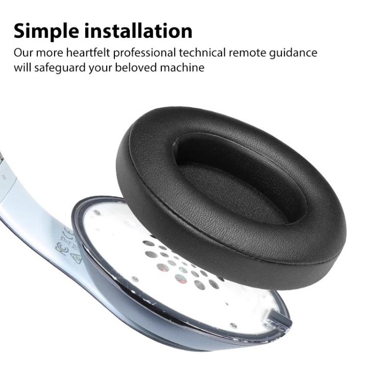 1 Pair Ice Feeling Gel Replacement Earpads For Beats Studio3 / 2(White) - Earmuff & Pad by buy2fix | Online Shopping UK | buy2fix