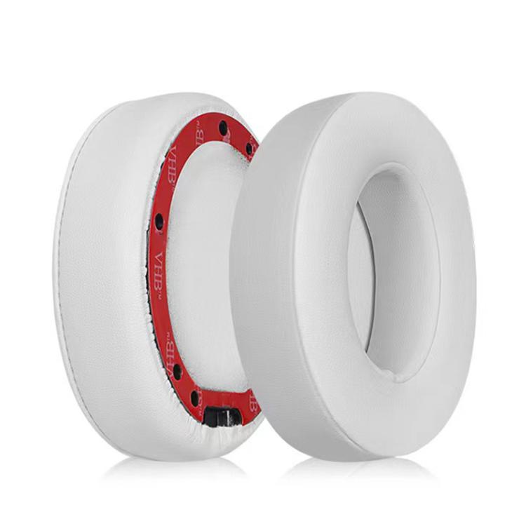 1 Pair Protein Leather Thickened 26mm Replacement Earpads For Beats Studio3 / 2(White) - Earmuff & Pad by buy2fix | Online Shopping UK | buy2fix