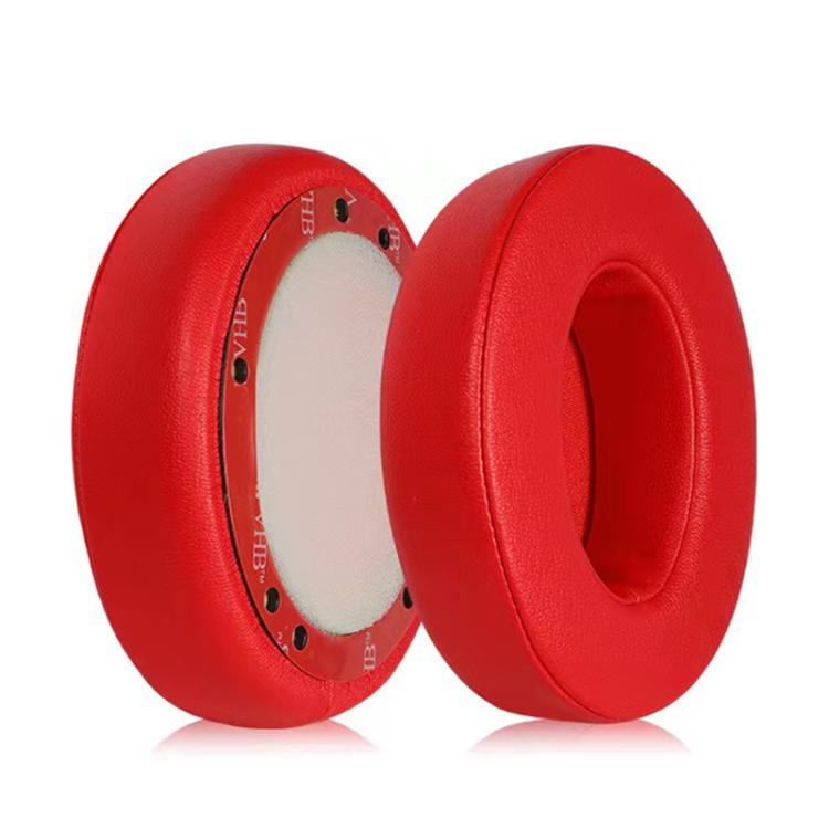 1 Pair Protein Leather Thickened 26mm Replacement Earpads For Beats Studio3 / 2(Red) - Earmuff & Pad by buy2fix | Online Shopping UK | buy2fix