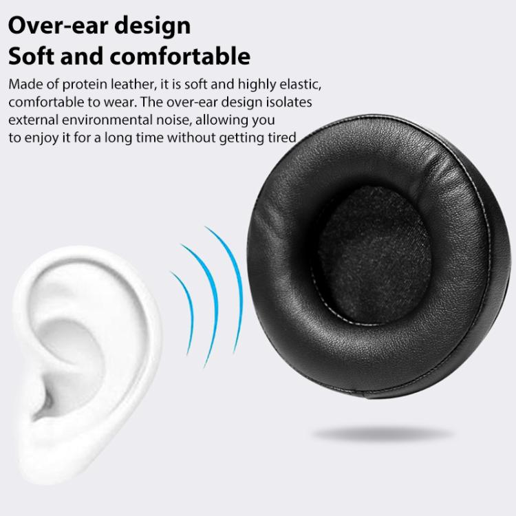 2pcs Protein Leather Replacement Earpads For EDIFIER G4 Pro(Black) - Earmuff & Pad by buy2fix | Online Shopping UK | buy2fix
