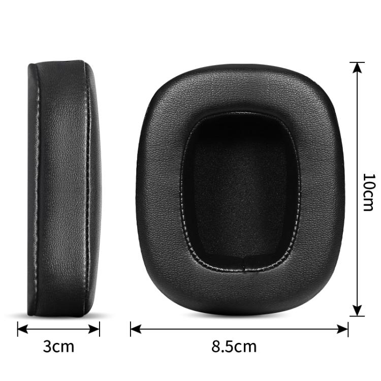 1 Pair Protein Leather Replacement Earpads For EDIFIER G5 / G50 / G35 / G3(Black) - Earmuff & Pad by buy2fix | Online Shopping UK | buy2fix