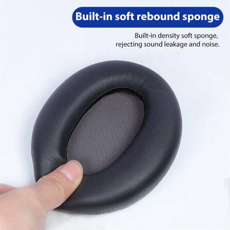2pcs Protein Leather Replacement Earpads For EDIFIER W820NB / Free Pro / K820NC(Black) - Earmuff & Pad by buy2fix | Online Shopping UK | buy2fix
